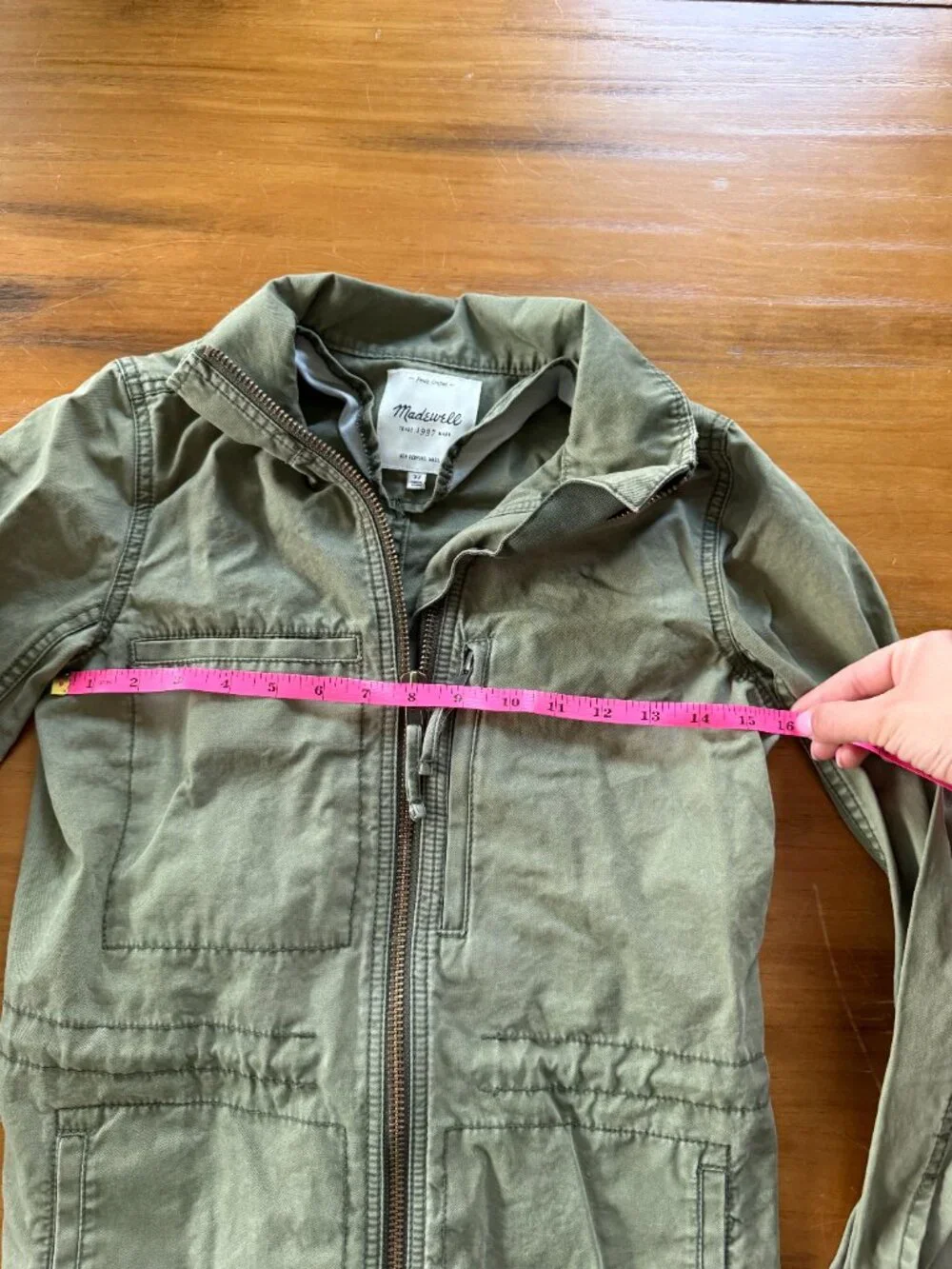 Madewell Olive Cotton Utility Field Jacket Size XS